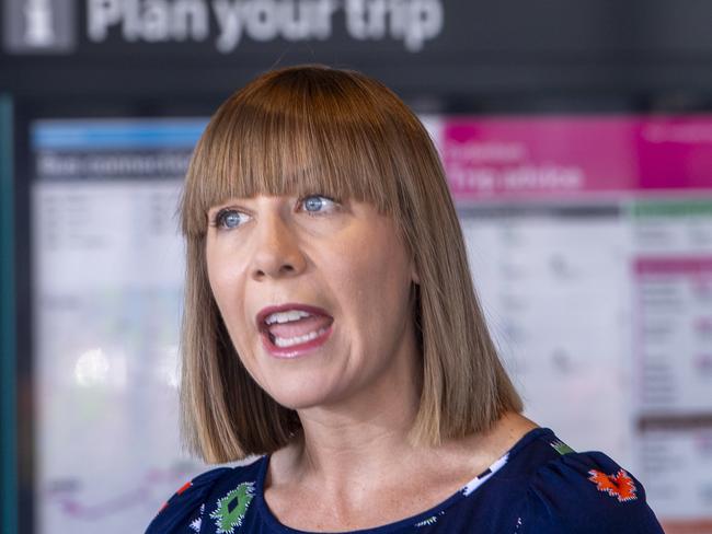 Plea... Minister for Transport Jo Haylen on Saturday. Picture: NewsWire / Jeremy Piper