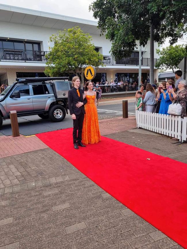 The students of Urangan State High School arrive at their formal.