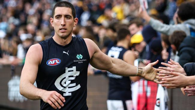 Jacob Weitering is a rock down back for the Blues. Picture: Getty Images