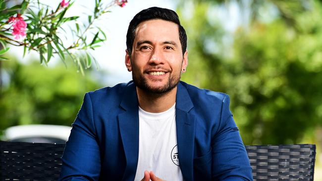 Joe Mikaele Ah-Kuoi, has created a self development program 'Strive Lane' to help children reach their full potential. Picture: Alix Sweeney