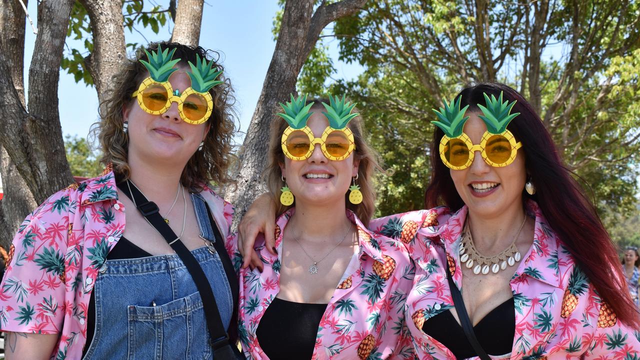 Dana Saulter, Jessica Goldsmith and Anika Gore at the Big Pineapple Music Festival 2024.