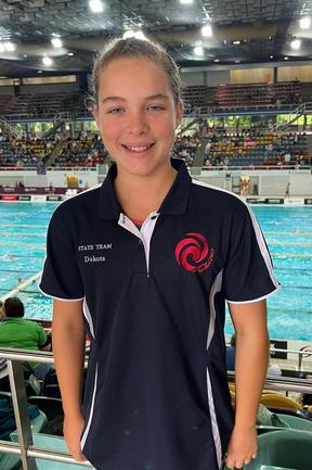 Mackay Cyclones Swimming Club member Dakota Daniel ready to take on 2024 Hancock Prospecting Queensland Championships. She will compete in the 50m, 100m, 200m and 400m freestyle, 100m and 200m butterfly, and 200m and 400m individual medley. Picture: Supplied