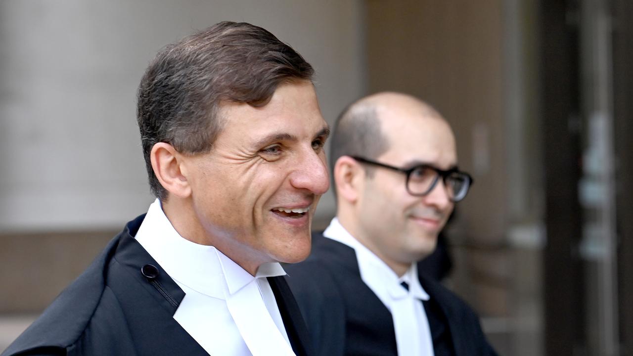 Arthur Moses SC (left) grilled an SAS witness testifying against Ben Roberts-Smith on Monday. Picture: NCA NewsWire / Jeremy Piper