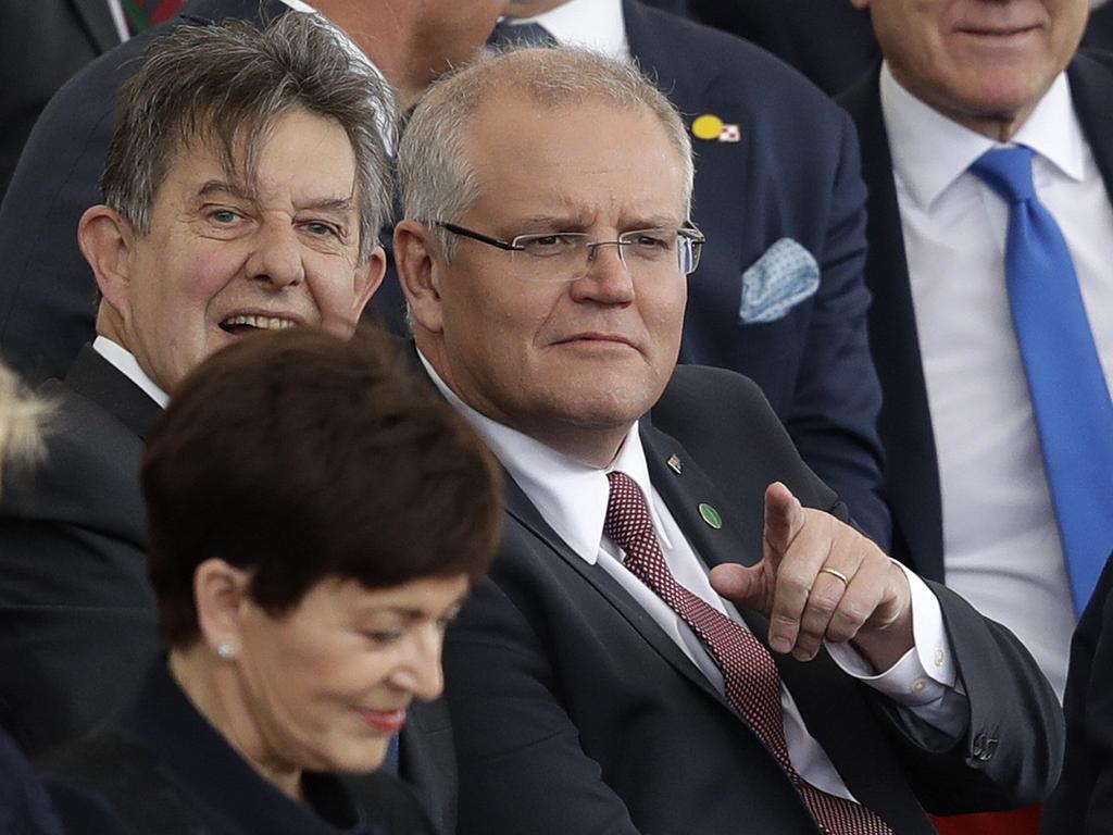 Prime Minister Scott Morrison attends an event to mark the 75th anniversary of D-Day in Portsmouth, England on June 5. Picture: AP