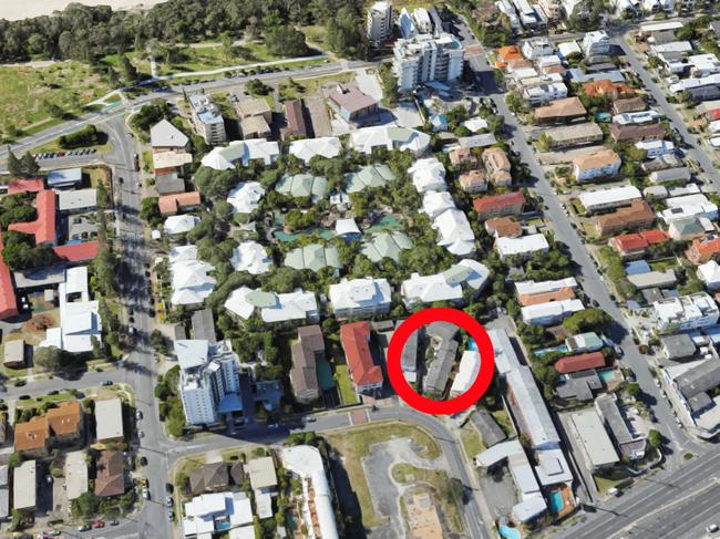 Site of proposed Indulgence tower in Mermaid Beach.