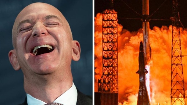 Billonaire Jeff Bezos has launched his rocket into space.