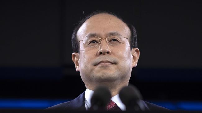 CANBERRA, AUSTRALIA - NewsWire Photos AUGUST 10, 2022: Xiao Qian, Ambassador of the People's Republic of China addressed the National Press Club of Australia.in Canberra. Picture: NCA NewsWire / Gary Ramage