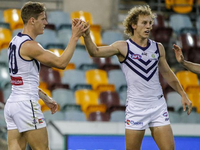 Chris Mayne kicked four goals for Fremantle. Photo: AAP Image/Glenn Hunt)