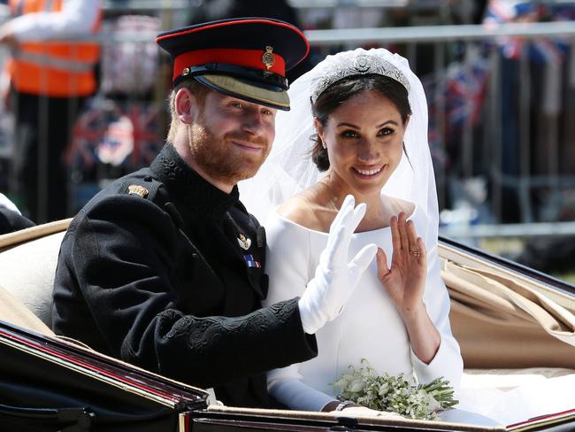 Harry and Meghan got married in May 2018. Picture: Aaron Chown – WPA Pool/Getty Images