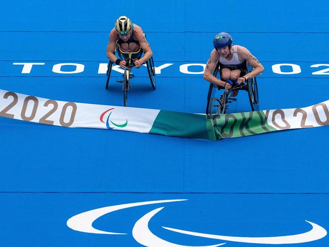 Lauren Parker was beaten by the slimmest of margins in Tokyo. Picture: AFP