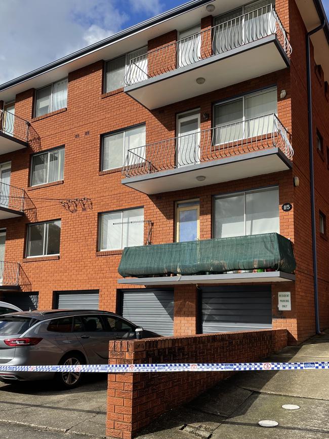 The scene of a fatal fire at Dulwich Hill. Picture: Paul Brescia