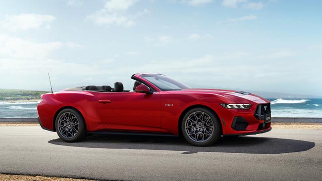 The convertible is only available as a V8 with an automatic transmission.