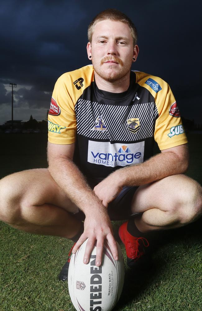 Kawana Dolphins player Sam Wright has been a driving force behind his teams success this season. Photo Lachie Millard