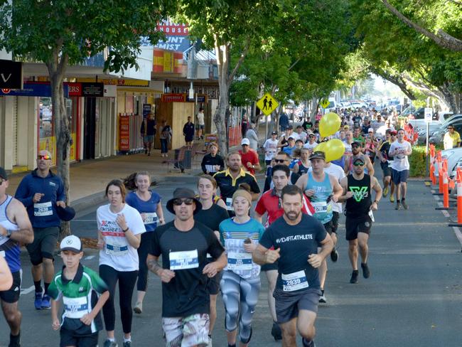 David Baxter (2839) sets a cracking pace at the 7 Rocky River Run