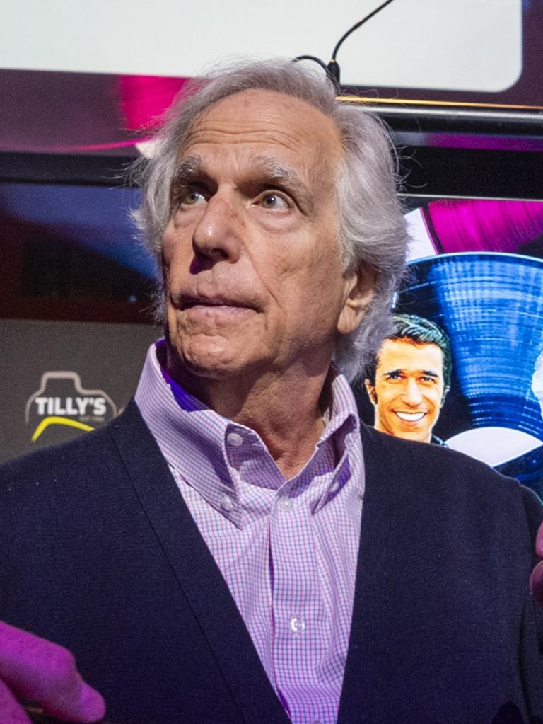 Happy Days star Henry Winkler speaks to media before being the special guest of Toowoomba Hospital Foundation's Tilly’s Legends at their Game at the Empire Theatre, Saturday, February 10, 2024. Picture: Kevin Farmer