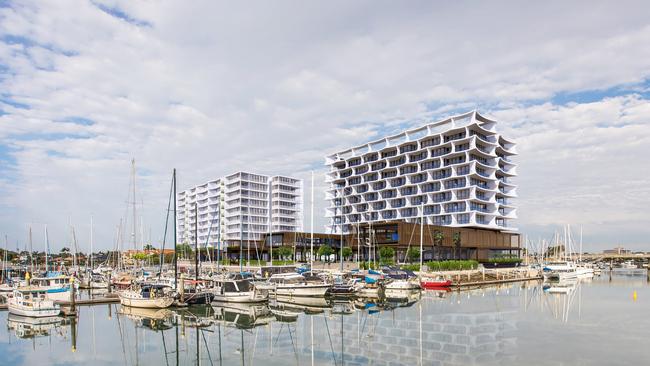 Kindred Development’s original development application was to build two 10 storey buildings at the Newport Marina site.