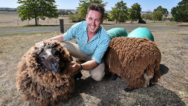 Tom Dennis, from historic sheep property Tarndwarncoort, near Birregurra, is organising a stage to be headlined by innovative fibre producers at this year’s Otway Food and Fibre Showcase. Picture: Nigel Hallett.