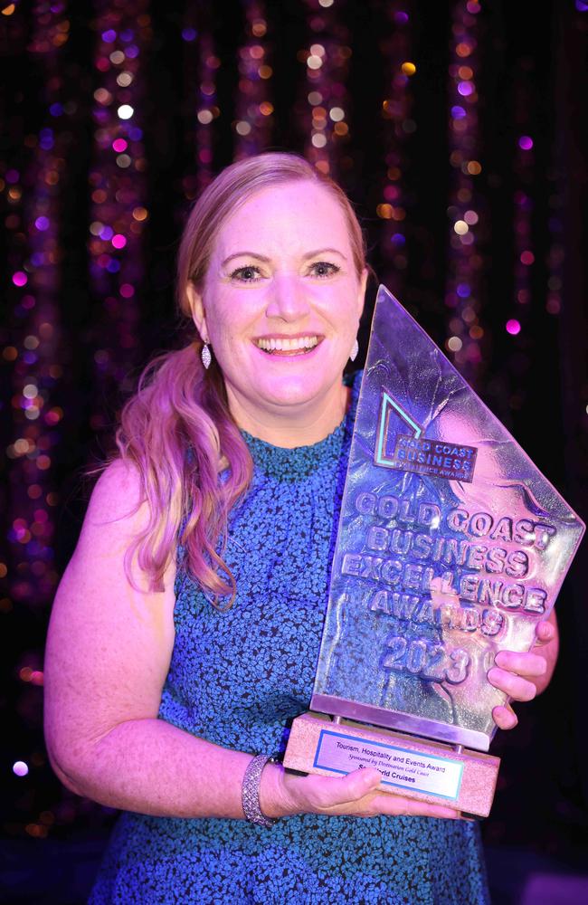 Sarah Colgate at the Gold Coast Business Excellence Awards Gala 2023 at The Star Gold Coast. Picture: Portia Large