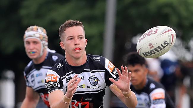 Tweed Heads Tom Weaver in action in round 3 of the Mal Meninga Cup. Picture: Scott Powick Newscorp