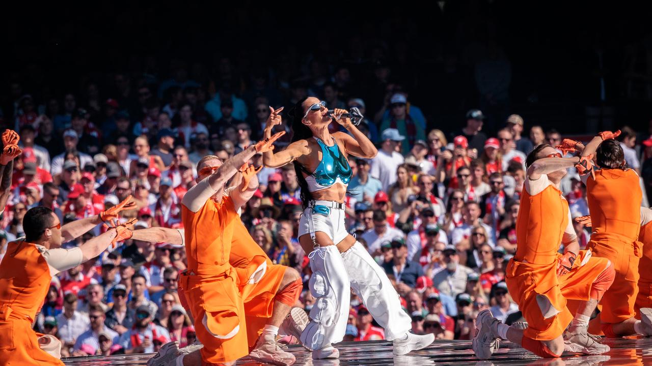 MELBOURNE, AUSTRALIA – NewsWire Photos – 28 September, 2024 AFL GRAND FINAL Katy Perry performed before the grand final Sydney Swans vs. Brisbane Lions Picture: NewsWire/Nadir Kinani