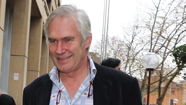 Michael Lawler outside a law courts building in Sydney. Picture: John Feder