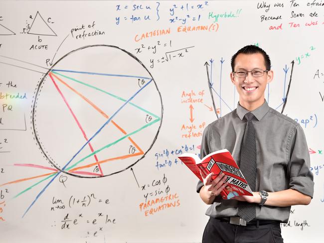 Eddie Woo made a name for himself as a popular maths teacher and was shortlisted as one of the 10 best teachers in the world. Picture: AAP IMAGE / Troy Snook