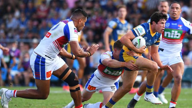 The Parramatta Eels and Newcastle Knights faced off in the NRL elimination final at Browne Park. (Photo by Albert Perez/Getty Images)