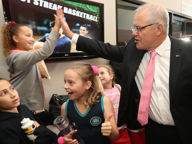 Prime Minister Scott Morrison has been on the campaign trail, talking up the Coalition’s policies ahead of the election on May 18. Picture: Alex Coppel