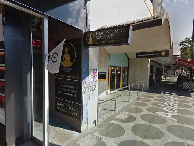 Healing Path Massage in St Kilda, which has now shut down. Picture: Google Maps