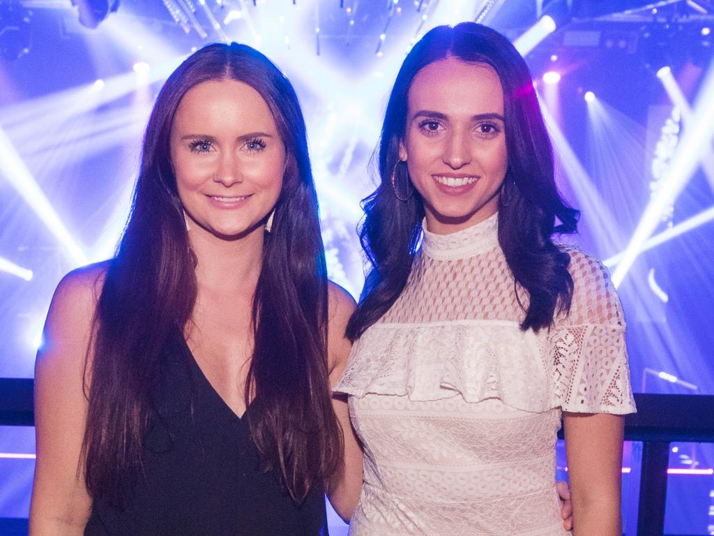 Jessica Battams and Laura Martino at The Hindley functions launch. Picture: Matthew Kroker