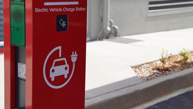 An electric vehicle charging station. Picture: Heidi Petith