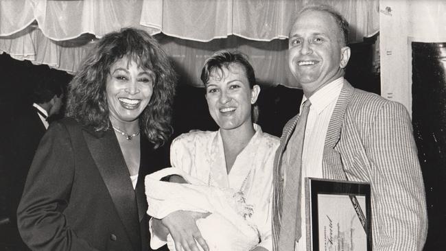 Mike and wife Linda with Tina Turner.