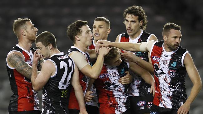 The Saints rarely looked challenged on Saturday night. Picture: Getty Images