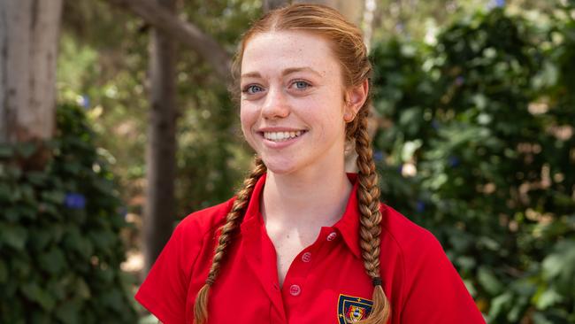 Saint Ignatius’ College rower Lily Burgess. Picture: Supplied