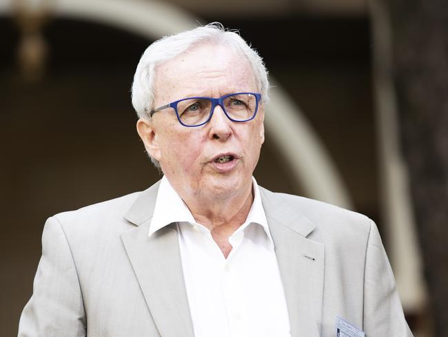 AMAQ President Dr. Chris Perry addressing media at Parliament House, George St, Brisbane City, Brisbane, 13th of September 2020. (News Corp/Attila Csaszar)