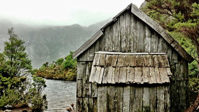 A boatshed near Cradle Mountain. Picture: Rodney Chester