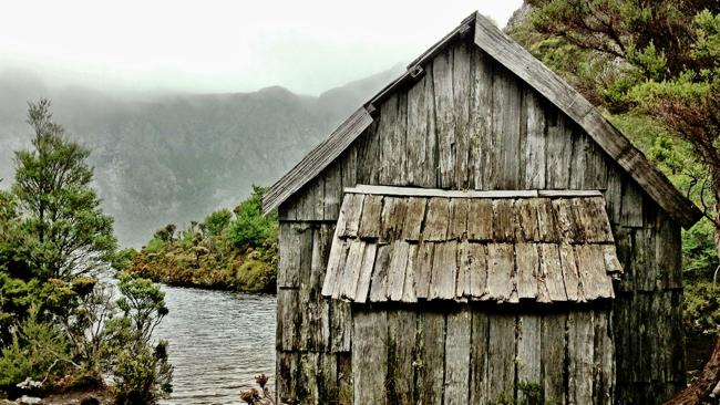 A boatshed near Cradle Mountain. Picture: Rodney Chester 