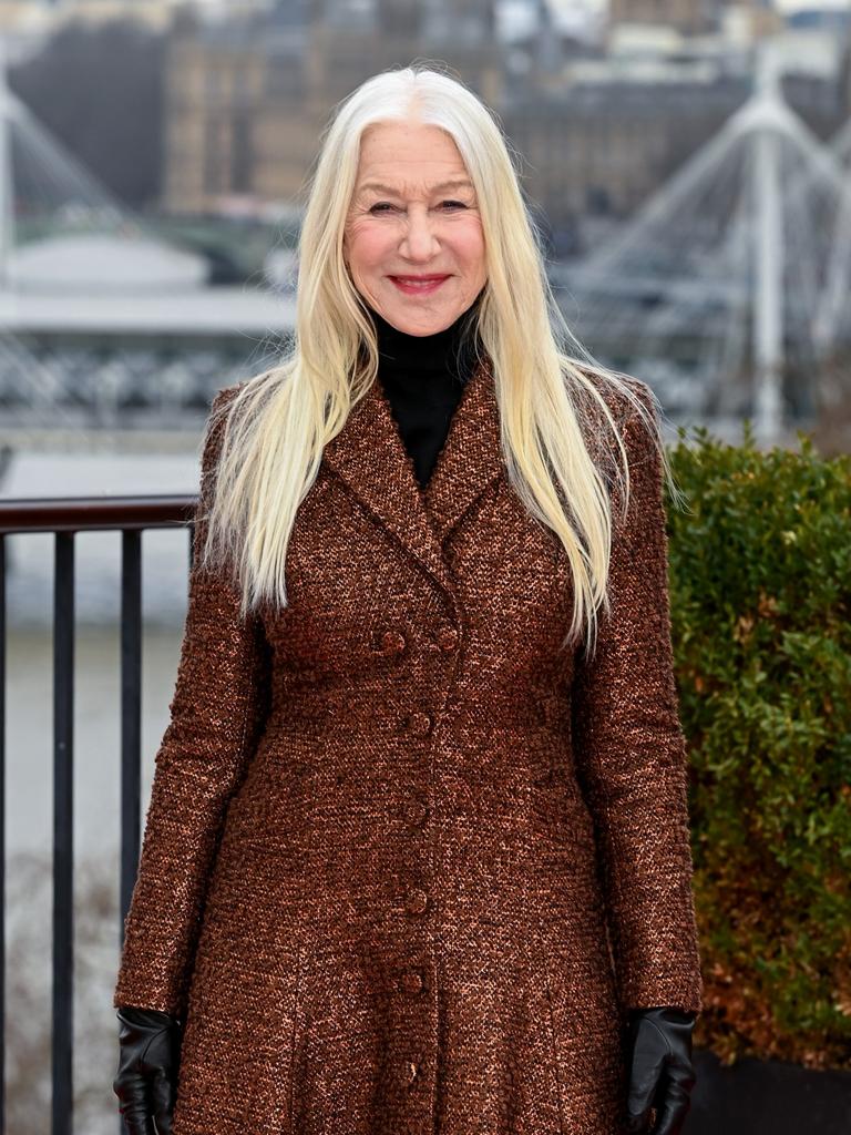 Dame Helen Mirren has pushed back on the notion older women are ‘supposed’ to have short hair. Picture: Kate Green/Getty Images for Warner Bros