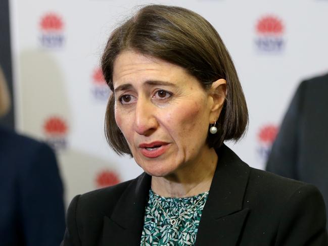 SYDNEY, AUSTRALIA - NewsWire Photos NOVEMBER 23, 2020: Premier Gladys Berejiklian pictured at a press conference where she provides a COVID-19 update. Picture: NCA NewsWire / Damian Shaw