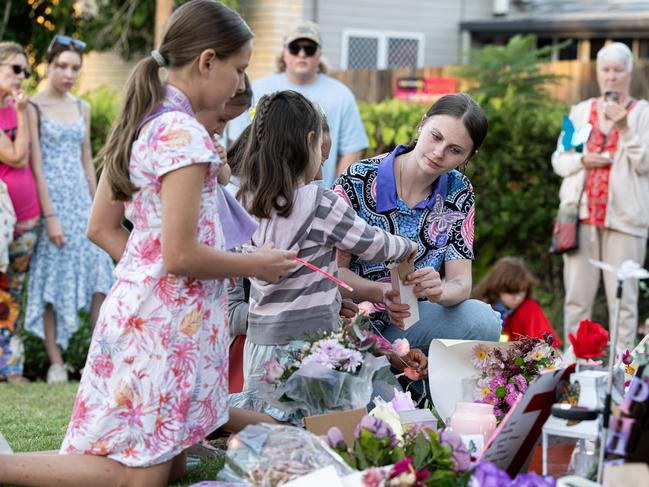 Flowers at the vigil. Picture: Paul Beutel