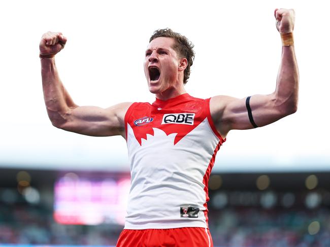 Sydney key forward Hayden McLean has extended his stay at the Swans. Picture: Matt King/AFL Photos/via Getty Images