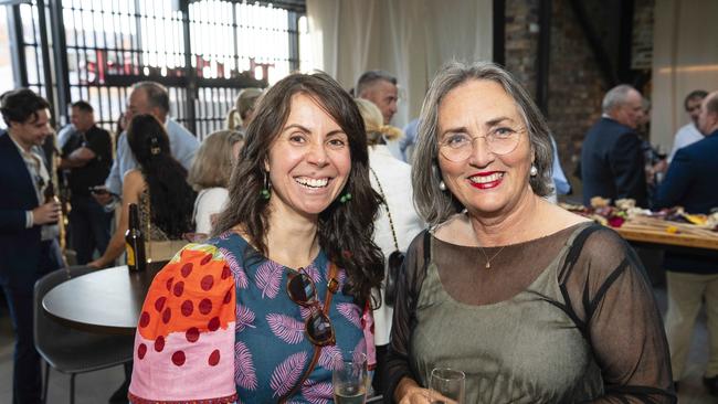 Leonie Hart (left) and Leesa McMahon at the Patterson &amp; Co Family Law opening function are (from left) at the Rowes Building, Friday, February 7, 2025. Picture: Kevin Farmer