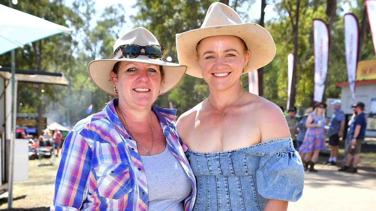 Bec and Jamie Griffiths at the Gympie Muster. Picture: Patrick Woods.