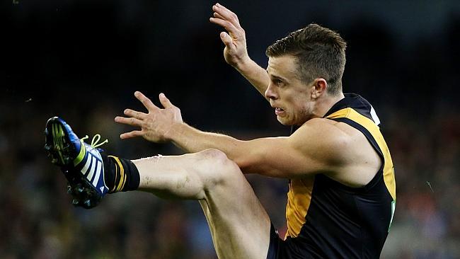 Brett Deledio is known for his ball use ... but close to goal he can struggle with his radar.