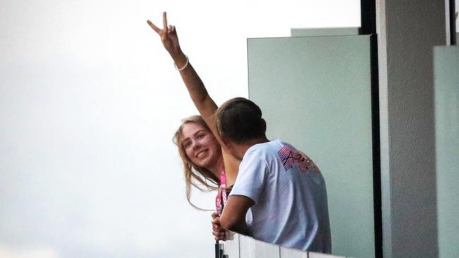 School leavers arrive in Surfers Paradise on the Gold Coast for Schoolies 2019. Picture: Nigel Hallett