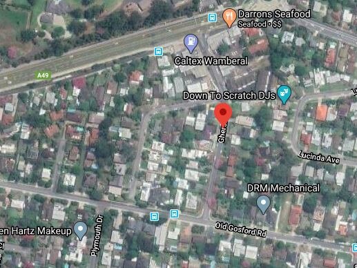 Ghersi Ave, Wamberal, where three men entered a home and threatened a man, 29, and woman, 25, before stealing cash and personal items. Picture: Google