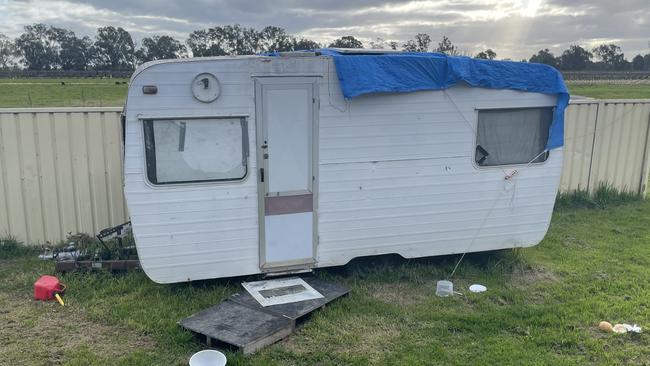 Friend Nathan Morrison said Mr Hinds was living in a caravan in his friend’s backyard. Picture: Jack Colantuono