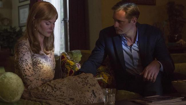 Just like Alexander Skarsgaard’s character in Big Little Lies, men in particular can be in denial there is a problem with their behaviour. Picture: Foxtel.