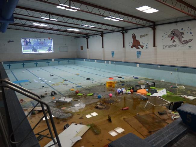 Just Swimming in Syndal was abandoned for months before it was demolished in 2019. Picture: Abandoned Melbourne