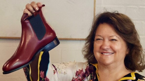 Gina Rinehart has acquired Australian bootmaker Rossi Boots. Picture: Supplied,